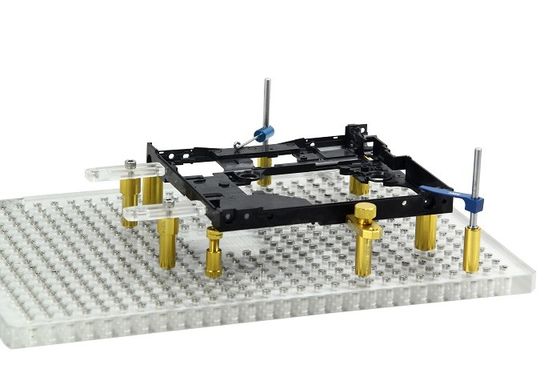 Gold Aluminum Fixture Kits for Vision Measurement Systems (VMM/CMM Compatible)