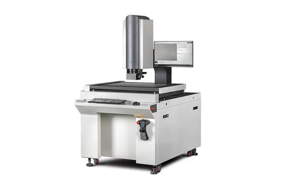 Fast Dual-Lens Vision Measuring Machine with 80x60mm Field and 8um Accuracy for Mosaic Imaging