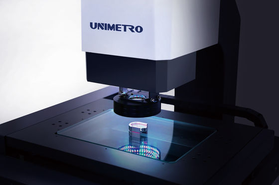 Automated Vision Measuring System with Movable Color LED Ring Light, Linear Slide Rail, and HD Camera